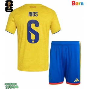 Colombia Richard Rios #6 Replika Babytøj Hjemmebanesæt Børn VM 2026 Kortærmet (+ Korte bukser)
